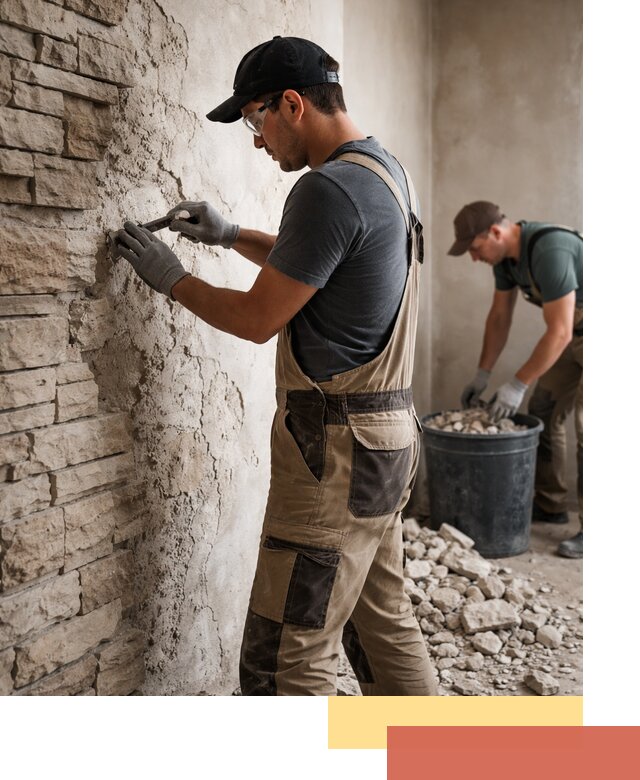 Демонтаж декоративного камня в Бузулуке профессионально и безопасно