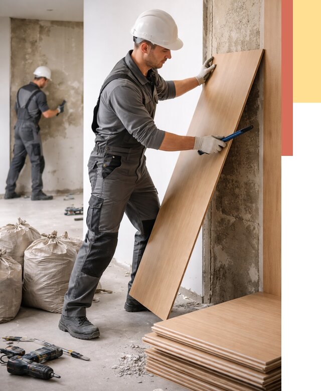 Демонтаж стеновых панелей в Бузулуке от 3648 руб. за м² быстро и недорого | ОТДЕЛОЧНИК-Бзл