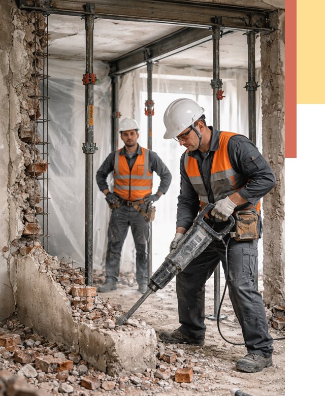 Снос несущих стен в Бузулуке от 10685 руб. — демонтаж несущей стены под ключ | ОТДЕЛОЧНИК-Бзл