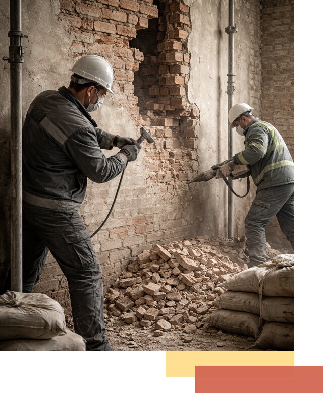 Демонтаж кирпичных стен в Бузулуке быстро и безопасно