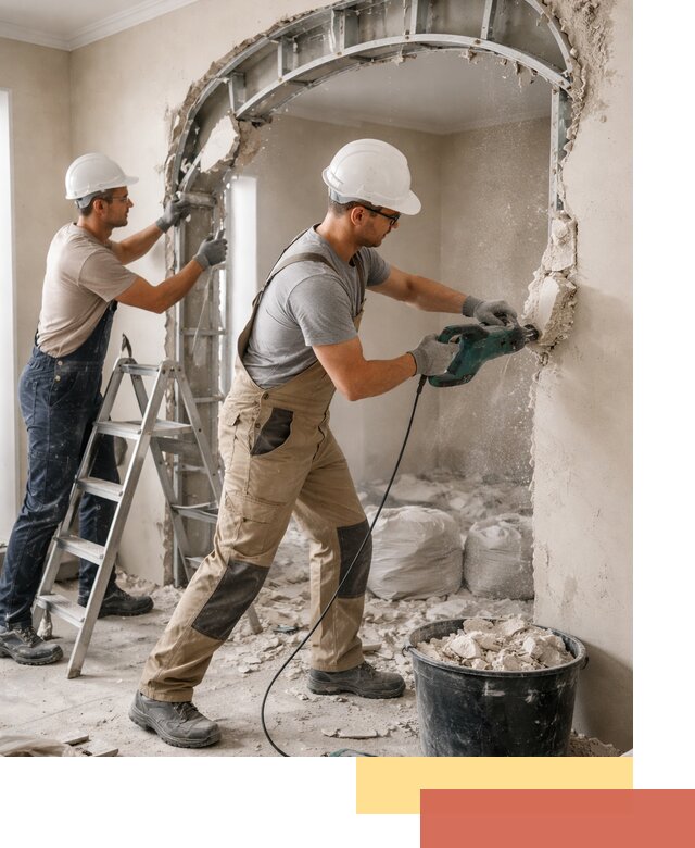 Демонтаж гипсокартонной арки в Бузулуке быстро и аккуратно