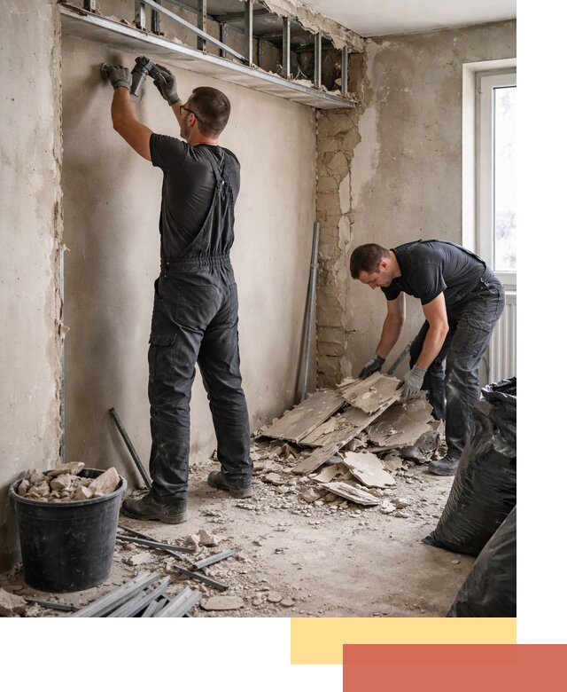 Демонтаж короба из гипсокартона в Бузулуке быстро и аккуратно