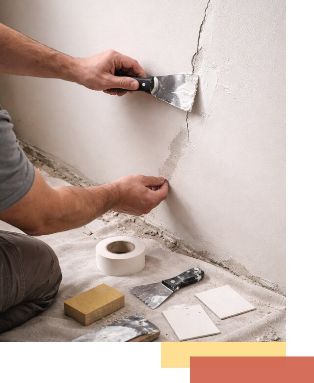 Заделка трещин и сколов в стенах и потолках в Бузулуке