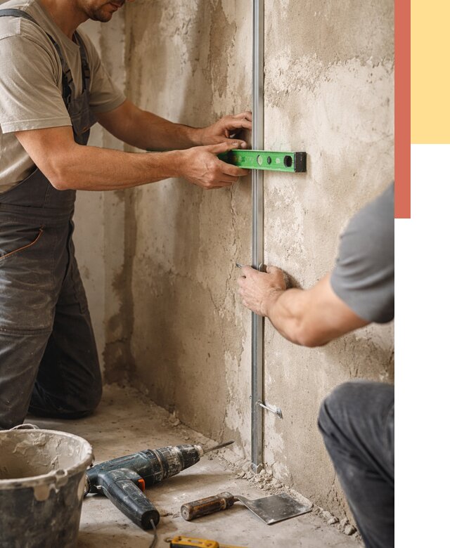 Установка штукатурных маяков в Бузулуке от 7297 руб. — быстро и недорого | ОТДЕЛОЧНИК-Бзл