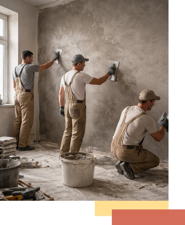 Декоративная штукатурка под бетон в Бузулуке для стен и потолков