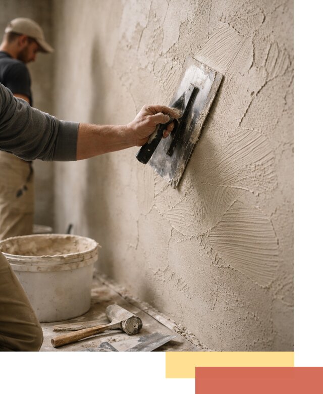 Фактурная штукатурка стен в Бузулуке — монтаж, отделка, реставрация