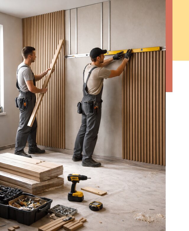 Монтаж реечных панелей на стены в Бузулуке от 1251 руб. — быстро и недорого | ОТДЕЛОЧНИК-Бзл