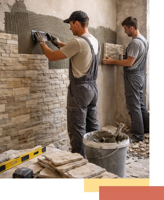 Монтаж искусственного камня в Бузулуке — облицовка стен и фасадов