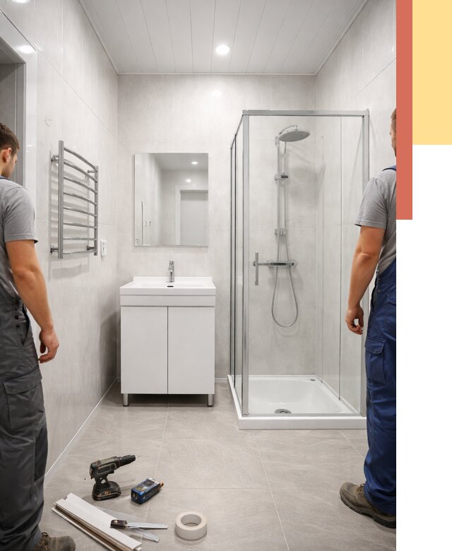 Отделка ванной комнаты панелями ПВХ в Бузулуке от 4691 руб. за м2 | ОТДЕЛОЧНИК-Бзл