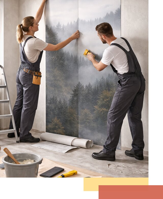 Поклейка фотообоев профессионально в Бузулуке под ключ