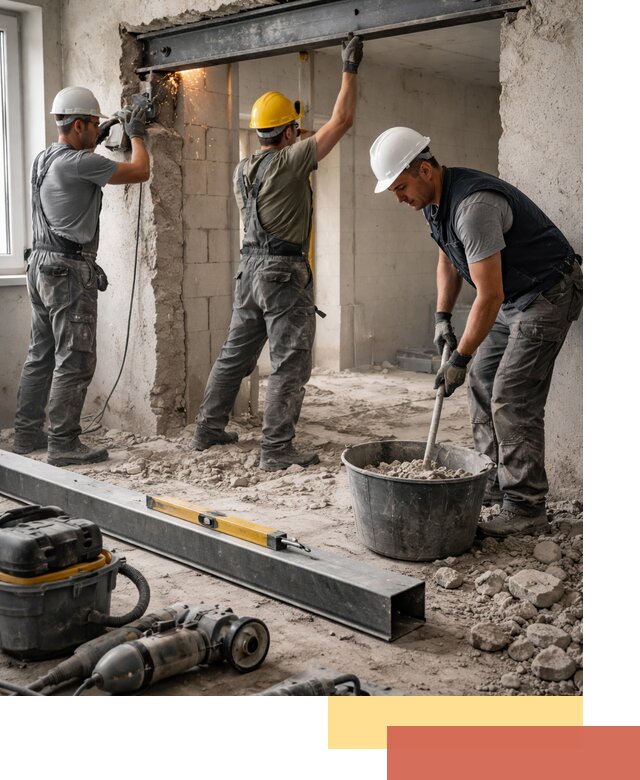 Создание проемов в стенах и несущих конструкциях в Бузулуке