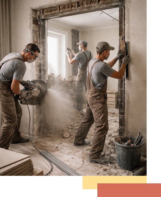 Расширение дверного проема под установку новой двери в Бузулуке