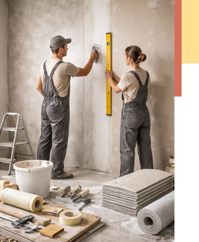 Отделка стен в Бузулуке от 1564 руб/м² — недорого, быстро, под ключ | ОТДЕЛОЧНИК-Бзл