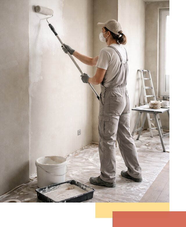 Покраска перегородок из гипсокартона в Бузулуке качественно и недорого