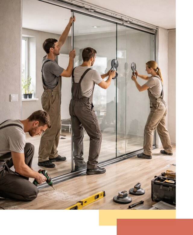 Изготовление стеклянных перегородок на заказ в Бузулуке