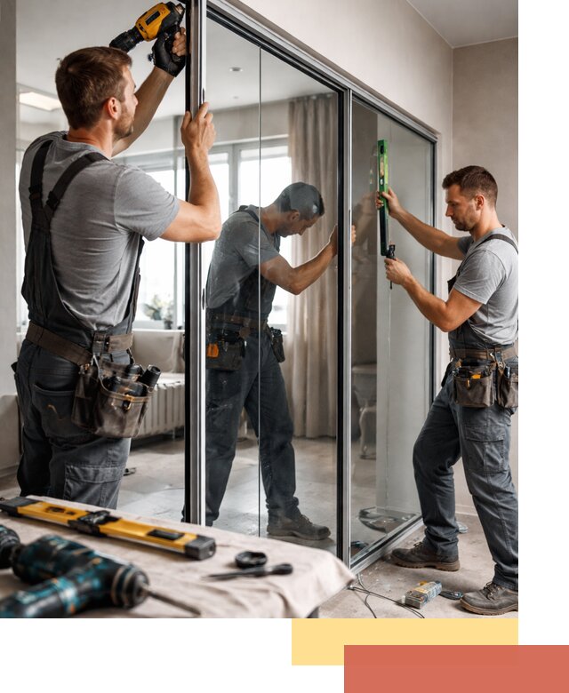 Каркасные стеклянные перегородки под ключ в Бузулуке