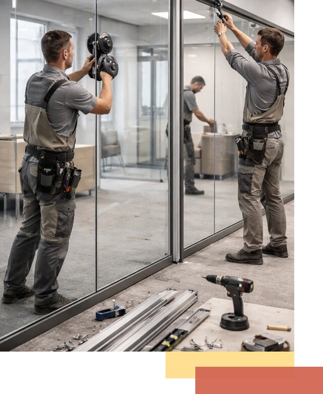 Стеклянные офисные перегородки под ключ в Бузулуке