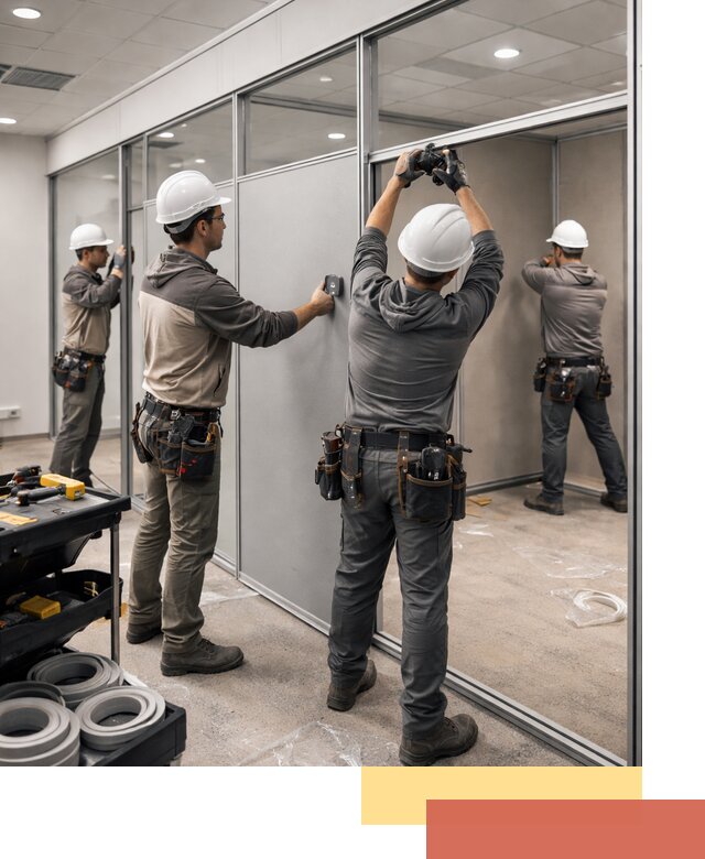 Мобильные офисные перегородки под ключ в Бузулуке