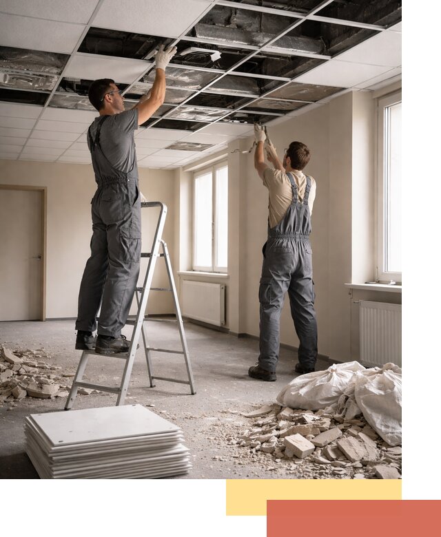 Демонтаж потолков Армстронг профессионально в Бузулуке