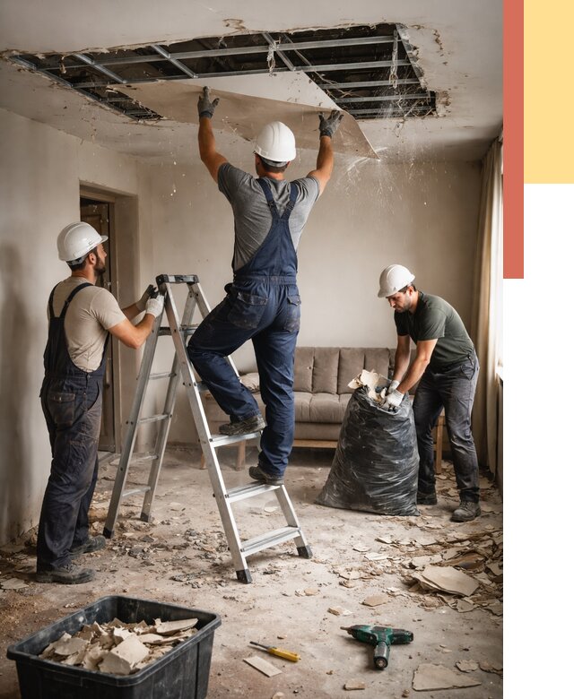 Демонтаж гипсокартонного потолка в Бузулуке от 438 руб. за м2 — ОТДЕЛОЧНИК-Бзл