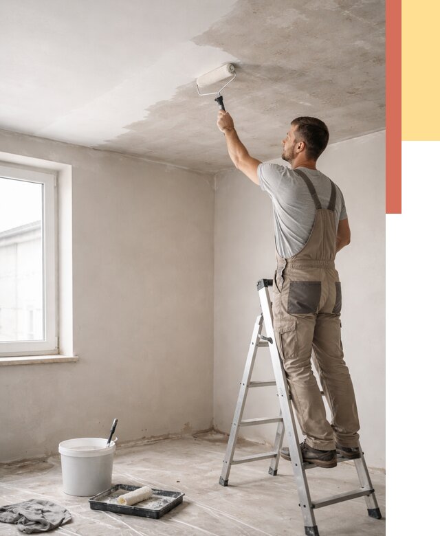 Грунтовка потолка в Бузулуке от 2606 руб. — быстро и недорого | ОТДЕЛОЧНИК-Бзл