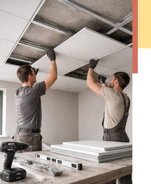 Монтаж кассетного потолка в Бузулуке от 4691 руб/м2 — установка и сборка | ОТДЕЛОЧНИК-Бзл