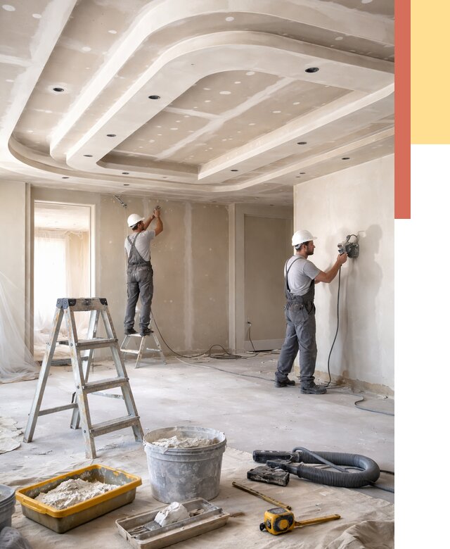 Многоуровневый потолок из гипсокартона в Бузулуке от 782 руб. под ключ | ОТДЕЛОЧНИК-Бзл