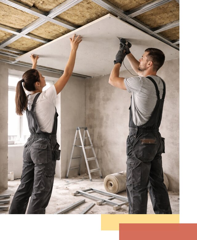 Звукоизоляция потолка из ГКЛ в Бузулуке профессионально и надежно