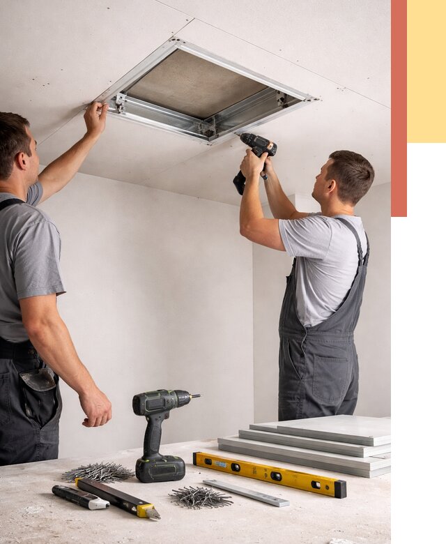 Установка люка в потолок ГКЛ в Бузулуке от 2606 руб. под ключ | ОТДЕЛОЧНИК-Бзл