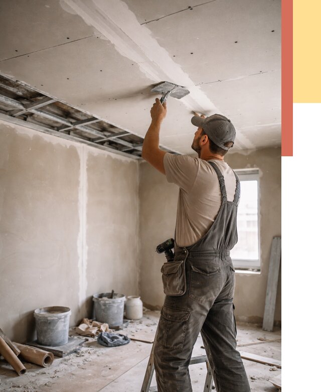 Ремонт потолка из гипсокартона в Бузулуке от 678 руб./м² — быстро и недорого | ОТДЕЛОЧНИК-Бзл