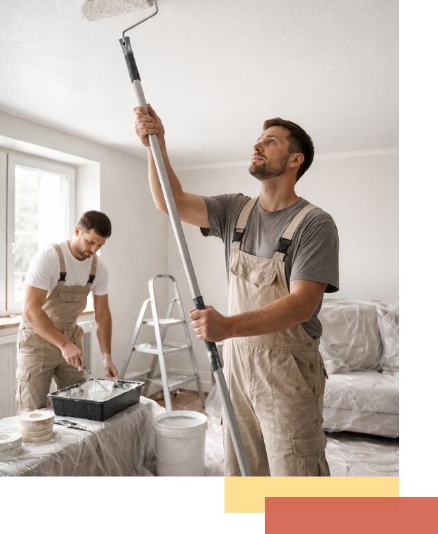 Покраска потолка водоэмульсионной краской в Бузулуке