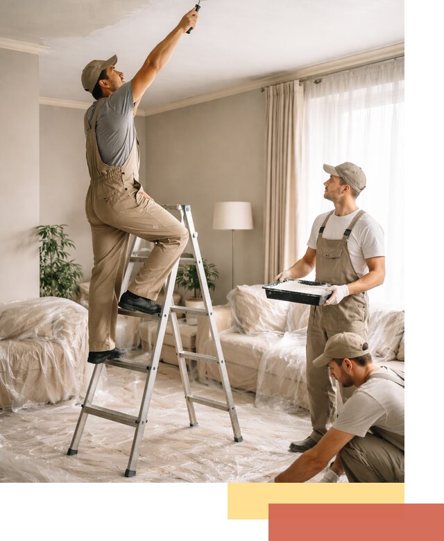 Покраска потолков акриловой краской в Бузулуке качественно и быстро