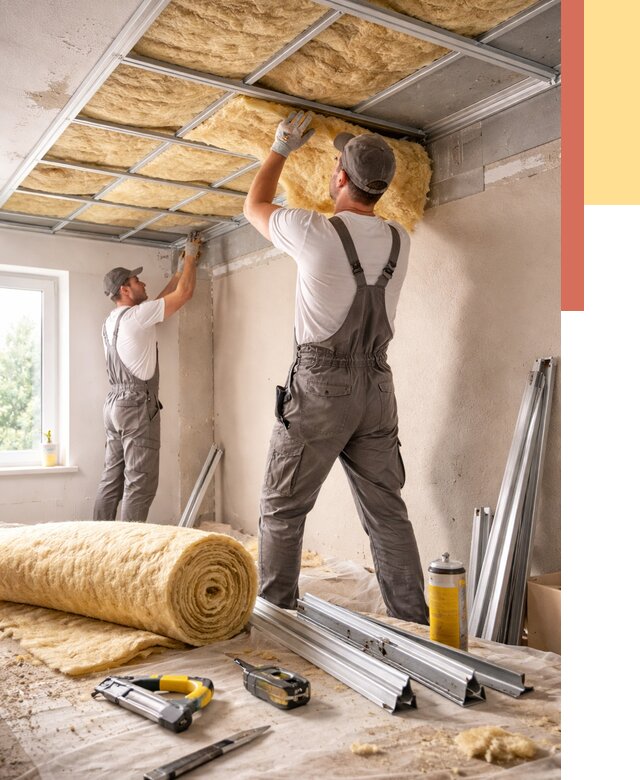 Утепление потолка в Бузулуке от 7505 руб/м2 — недорого, быстро, под ключ | ОТДЕЛОЧНИК-Бзл